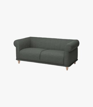 Ikea Viskafors 3 Seater Sofa Lejde/grey/green Birch