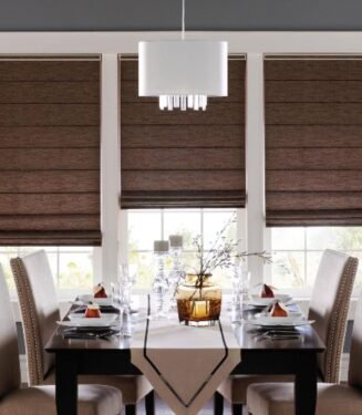 ستائر رومانية بتصميم عصري