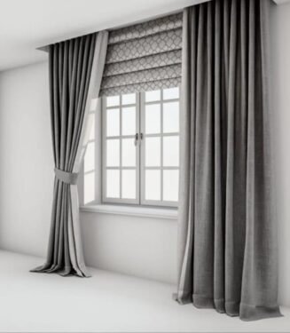 ستارة ويفي رمادية فاخرة