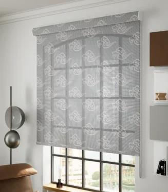 ستائر الرولر للوقاية الشمسية (سن سكرين) - رمادي