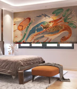 ستائر رومانية - الوان متعددة