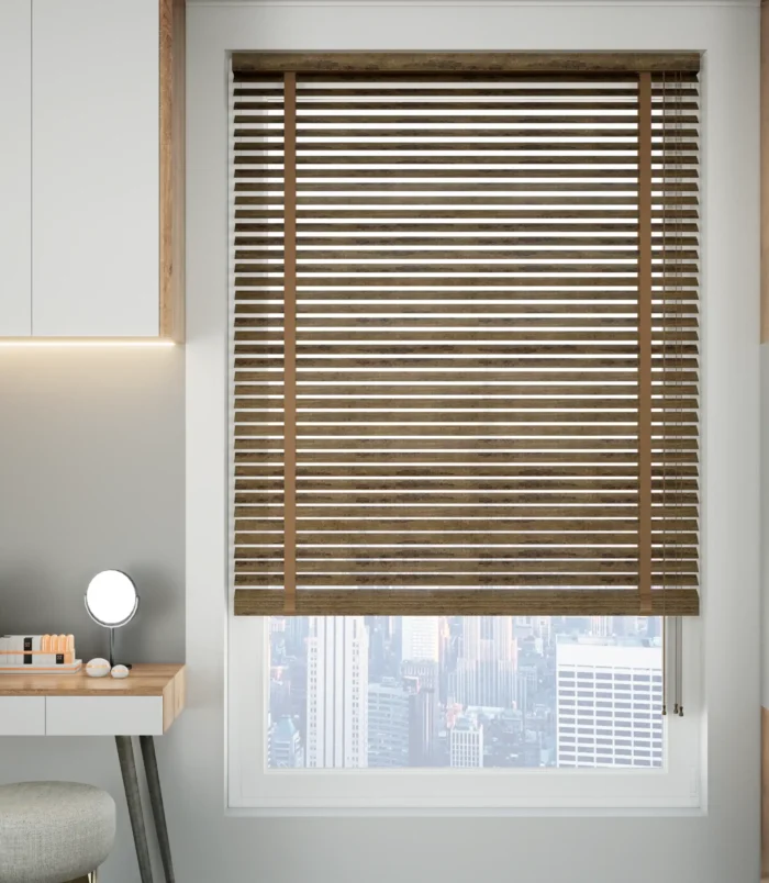 ستائر خشبية كلاسيكية 50 مم - برونز