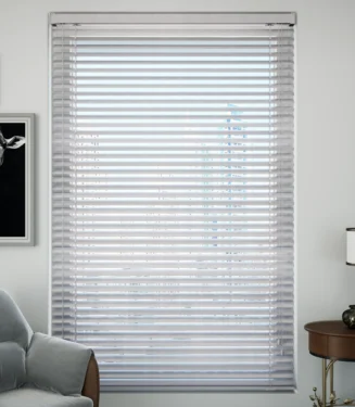 ستائر شرائح الألمنيوم الكلاسيكية 50 مم - فضي