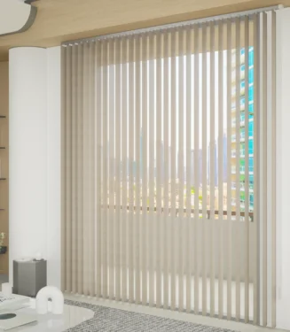 ستائر شرائح الألمنيوم العمودية 89 مم - عاجي